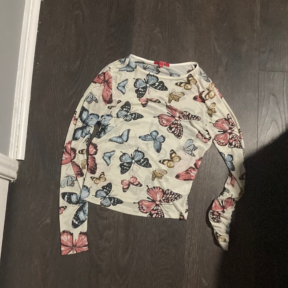 see through shirt from store: Guess.